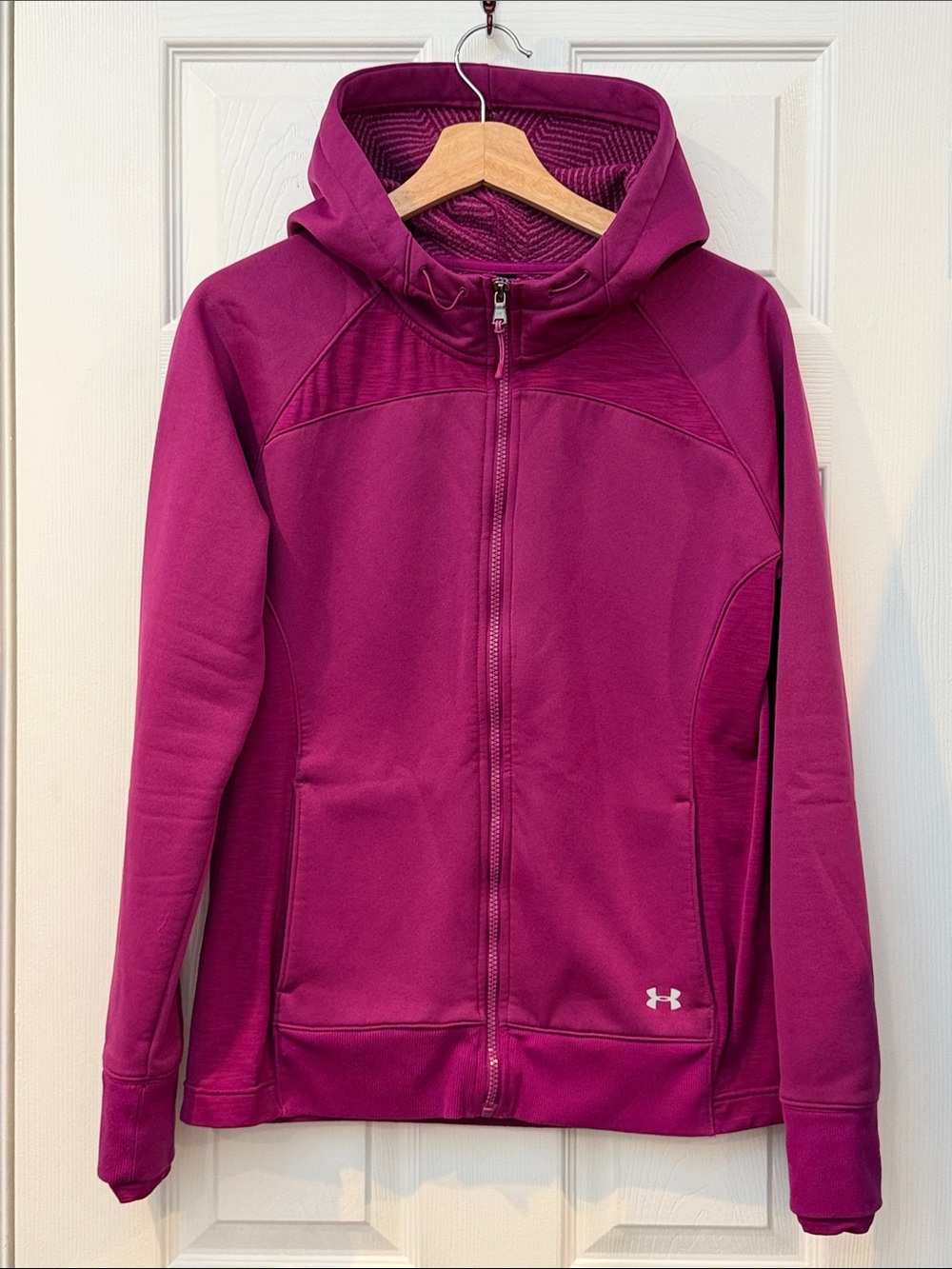 Under Armour Women's Magenta Full-Zip Hooded Jacket